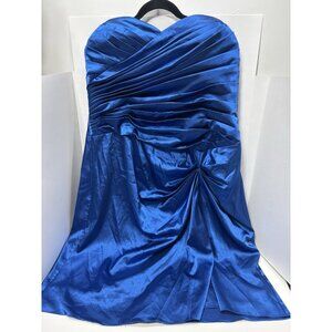 Plus Size 2X Blue Formal Evening Dress Sleeveless Gown for Weddings or Events